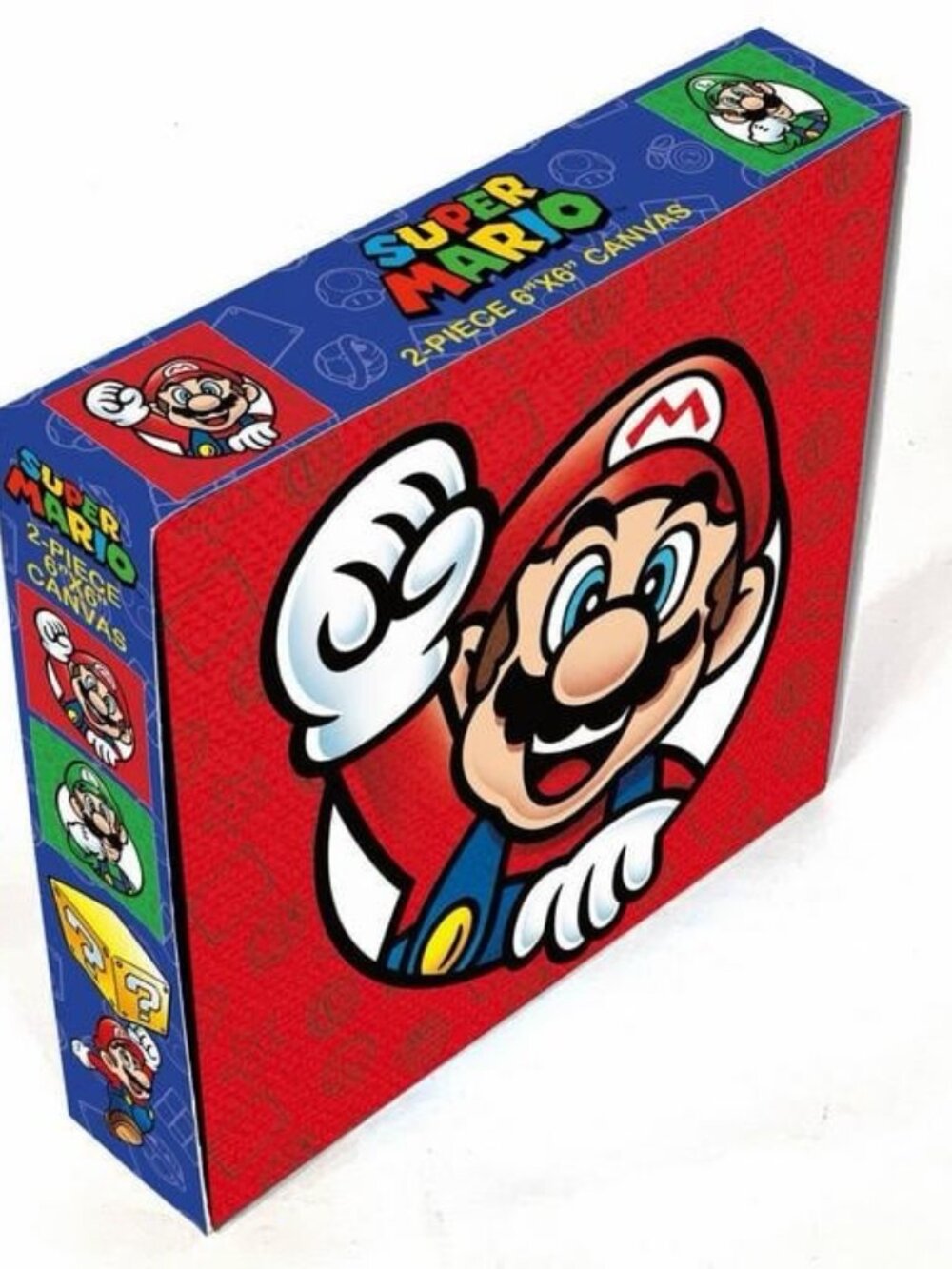 Super Mario - Mario and Luigi Circle 2-Pack Canvas NEW FAST SHIPPING